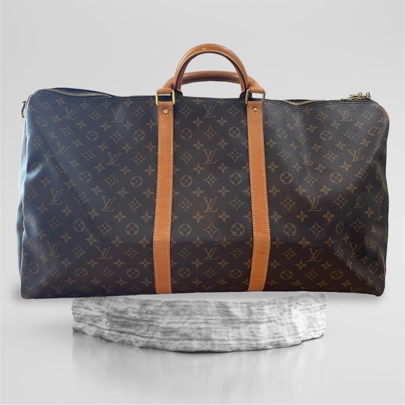 Louis Vuitton Handbags - Louis Vuitton Keepall 60 Bandouliere Duffle Travel Bag
